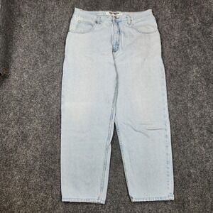 Vintage Anchor Blue Jeans Mens 36x29 Relaxed Light BlueY2K 90s Skater Hip Hop